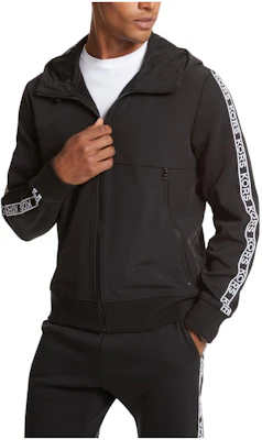 MICHAEL KORS Logo Tape Cotton Blend Zip-Up Hoodie Black Mens Jacket CF351LN1X40001 Buy MICHAEL KORS Logo Tape Cotton Blend Zip-Up Hoodie Black Mens Jacket CF351LN1X40001