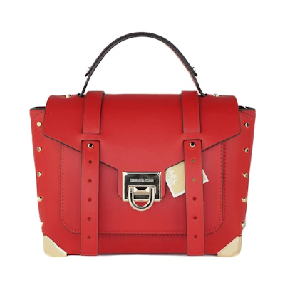 Michael Kors Manhattan Top Handle Bag Medium Flame Red