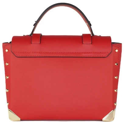 迈克高仕曼哈顿手提包中号烈焰红 Lookbook 迈克高仕曼哈顿手提包中号烈焰红