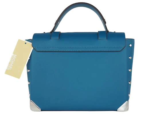 迈克高仕曼哈顿中号手提包泻湖蓝 Lookbook 迈克高仕曼哈顿中号手提包泻湖蓝