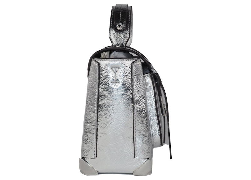 Order Michael Kors 曼哈頓銀色中型手提包