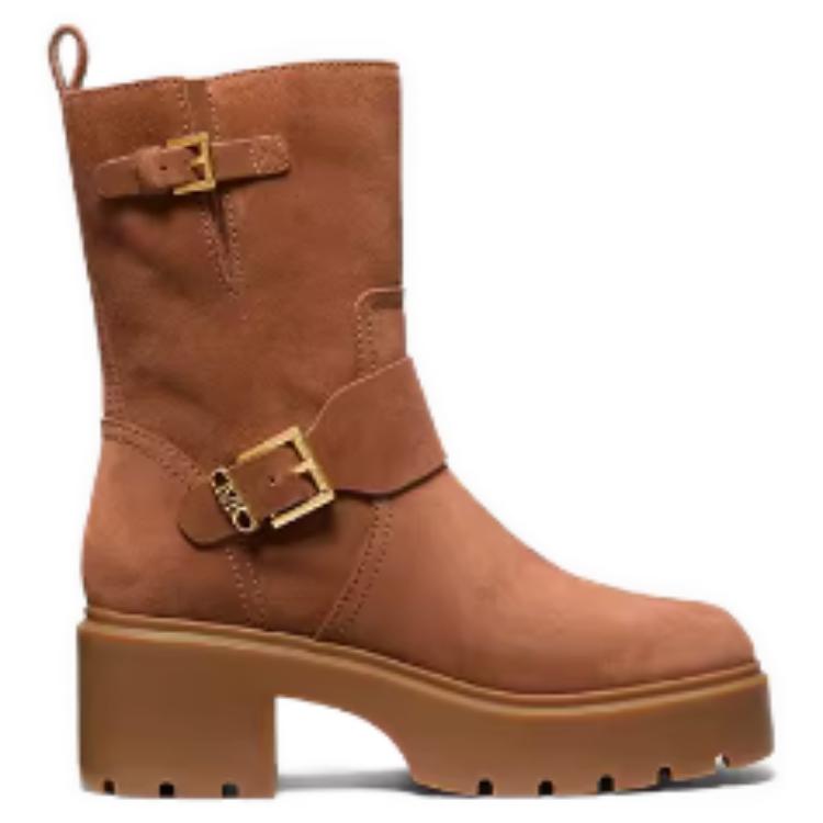 MICHAEL KORS MK Perry Boots 'Leather Round Toe Mid-Calf' 圖 3