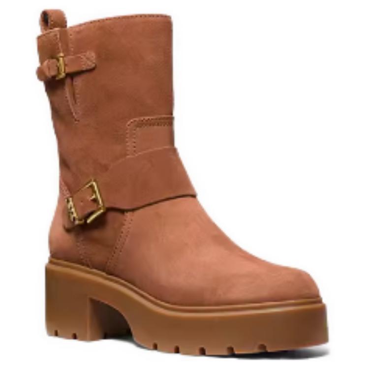 MICHAEL KORS MK Perry Boots 'Leather Round Toe Mid-Calf' 圖 4
