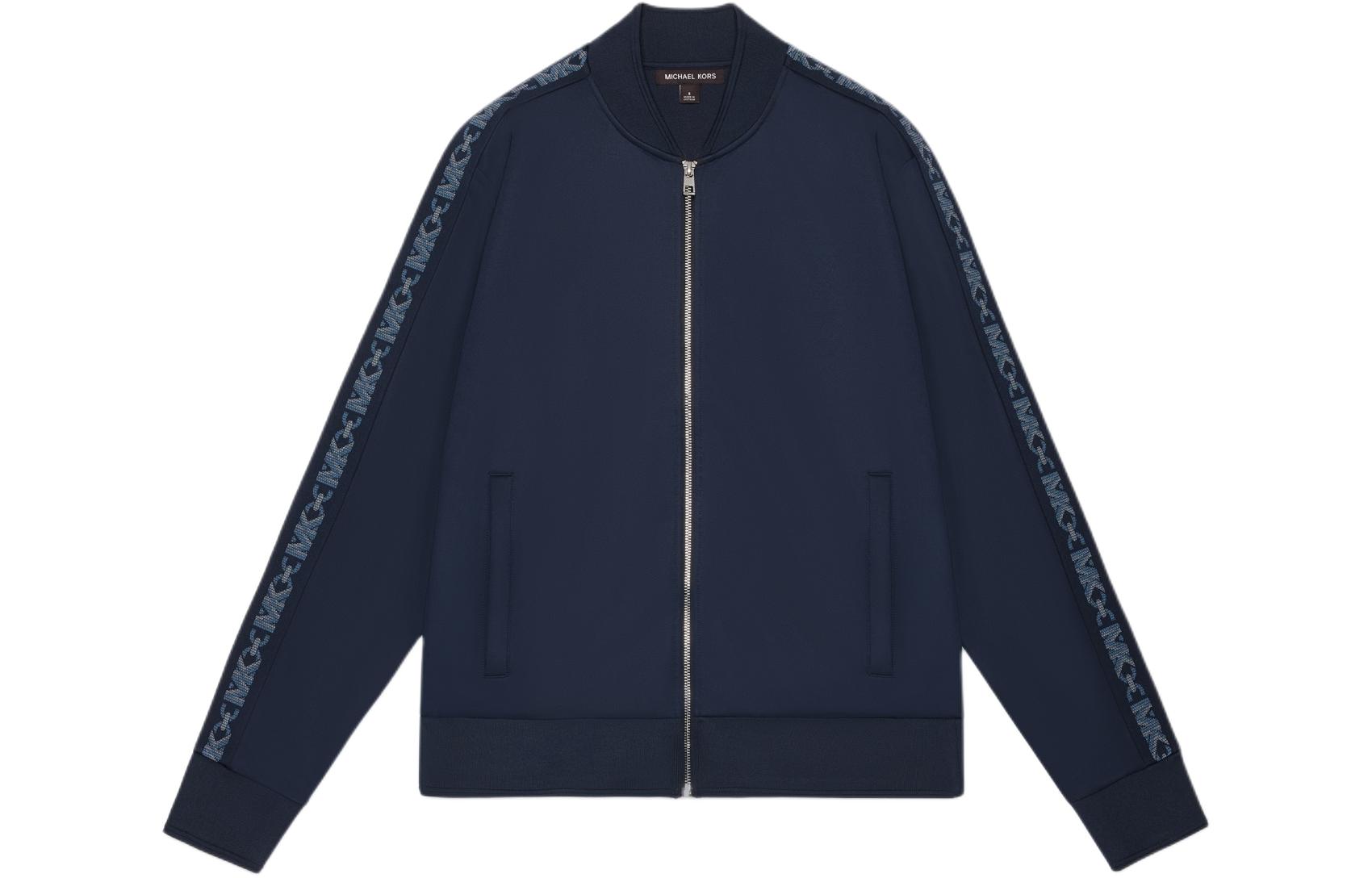 MICHAEL KORS Navy Pullover Sweatshirt with Logo Design OF3514Y4NF-401