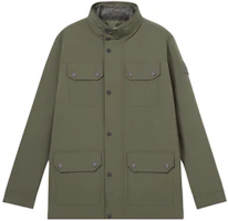 MICHAEL KORS Olive Green Solid Stand Collar Long-Sleeve Jacket OF1201E22H-310 MICHAEL KORS Olive Green Solid Stand Collar Long-Sleeve Jacket OF1201E22H-310