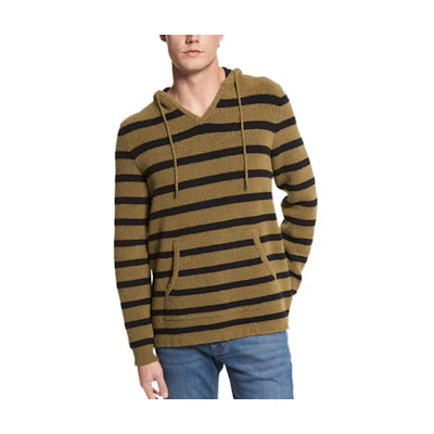 MICHAEL KORS Patchwork Logo Print Half-Zip Pullover Hoodie Multicolor () CF150EH1X4497