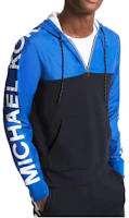 MICHAEL KORS Patchwork Logo Print Half-Zip Pullover Hoodie Multicolor () CF150EH1X4497 MICHAEL KORS Patchwork Logo Print Half-Zip Pullover Hoodie Multicolor () CF150EH1X4497