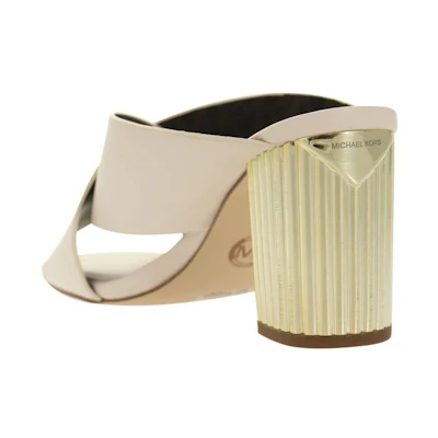 MICHAEL KORS Porter Sandal 'Galvanised Heel White'