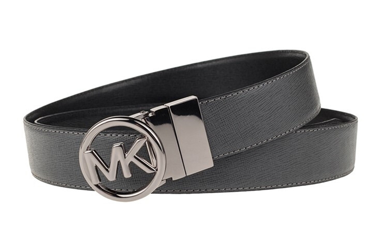 Michael Kors Reversible Leather Belt Black/Grey 3.4cm 36H9SBLY1L-GRYHOUND BLK