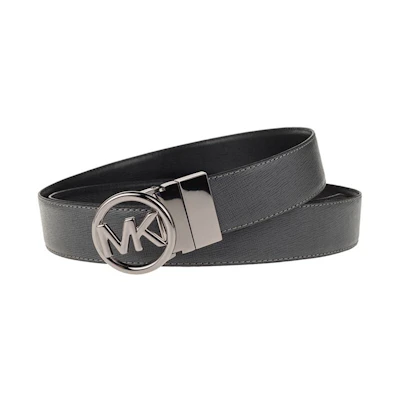 Michael Kors Reversible Leather Belt Black/Grey 3.4cm 36H9SBLY1L-GRYHOUND BLK