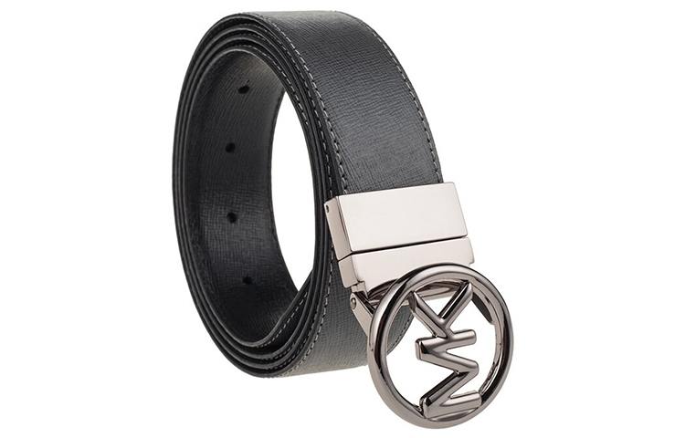 Purchase Michael Kors Reversible Leather Belt Black/Grey 3.4cm 36H9SBLY1L-GRYHOUND BLK