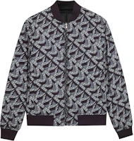 MICHAEL KORS Reversible Printed Zip Jacket - Black OF1201D316-001 MICHAEL KORS Reversible Printed Zip Jacket - Black OF1201D316-001