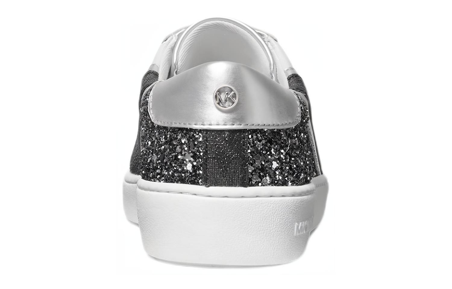 MICHAEL KORS Slade 'Striped Logo Glitter - White Black' 圖 5