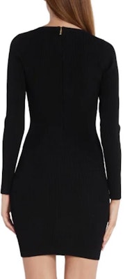 マイケルコース スリムフィット 長袖 ブラック クルーネック ミニドレス MF381QU33D-001 Purchase マイケルコース スリムフィット 長袖 ブラック クルーネック ミニドレス MF381QU33D-001