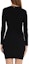 Purchase マイケルコース スリムフィット 長袖 ブラック クルーネック ミニドレス MF381QU33D-001
