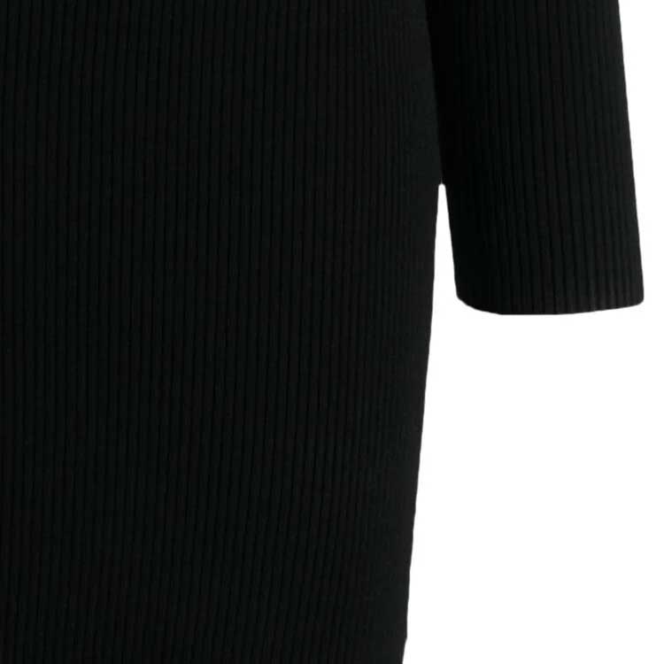 Cheap マイケルコース スリムフィット 長袖 ブラック クルーネック ミニドレス MF381QU33D-001