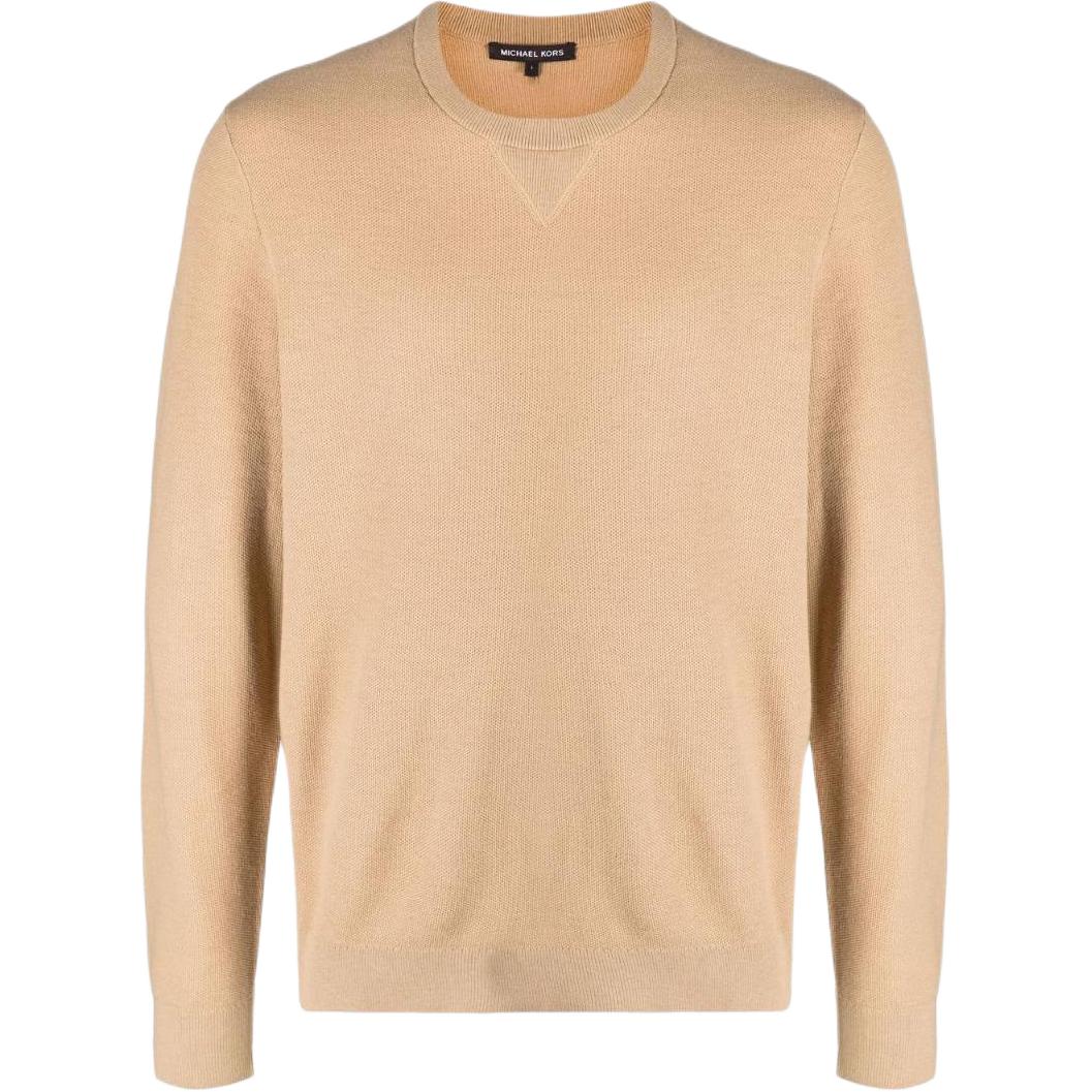 MICHAEL KORS Solid Color Crewneck Long Sleeve Sweatshirt CU1600D2EM250