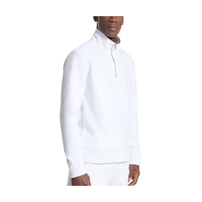 MICHAEL KORS Solid White Zip-Up Jacket with Stand Collar MFP29451-0100