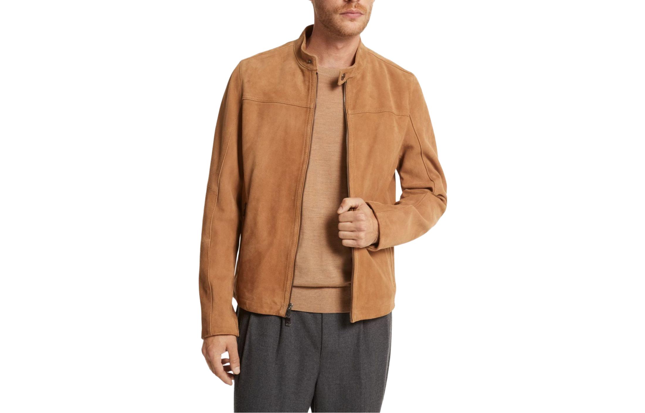 MICHAEL KORS Solid Zip-Up Stand Collar Jacket CS2800J4R4-0200