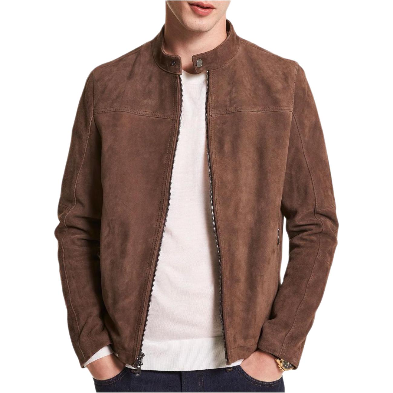 MICHAEL KORS Solid Zipper Jacket Navy Blue CF72E2238A-0436