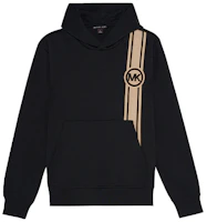 Order MICHAEL KORS SS22 黑色條紋Logo印花連帽上衣 CU251071X4001