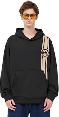 迈克高仕 SS22 黑色条纹logo印花连帽衫 CU251071X4001 Shop 迈克高仕 SS22 黑色条纹logo印花连帽衫 CU251071X4001