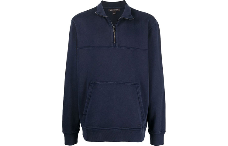 MICHAEL KORS SS22 Blue Logo Embroidered Crewneck Sweatshirt CR150KQ4NF-401