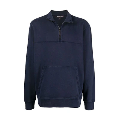 MICHAEL KORS SS22 Blue Logo Embroidered Crewneck Sweatshirt CR150KQ4NF-401