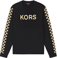 MICHAEL KORS SS23 Black Logo Print Crewneck Sweatshirt CR351BN1V2-001 MICHAEL KORS SS23 Black Logo Print Crewneck Sweatshirt CR351BN1V2-001