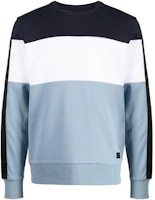 MICHAEL KORS SS23 Colorblock Striped Slim Fit Sweatshirt Blue () CS351FP5MF-0407 MICHAEL KORS SS23 Colorblock Striped Slim Fit Sweatshirt Blue () CS351FP5MF-0407