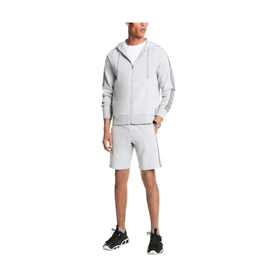 MICHAEL KORS SS23 Gray Zip-Up Jacket CS3205E8NR-030