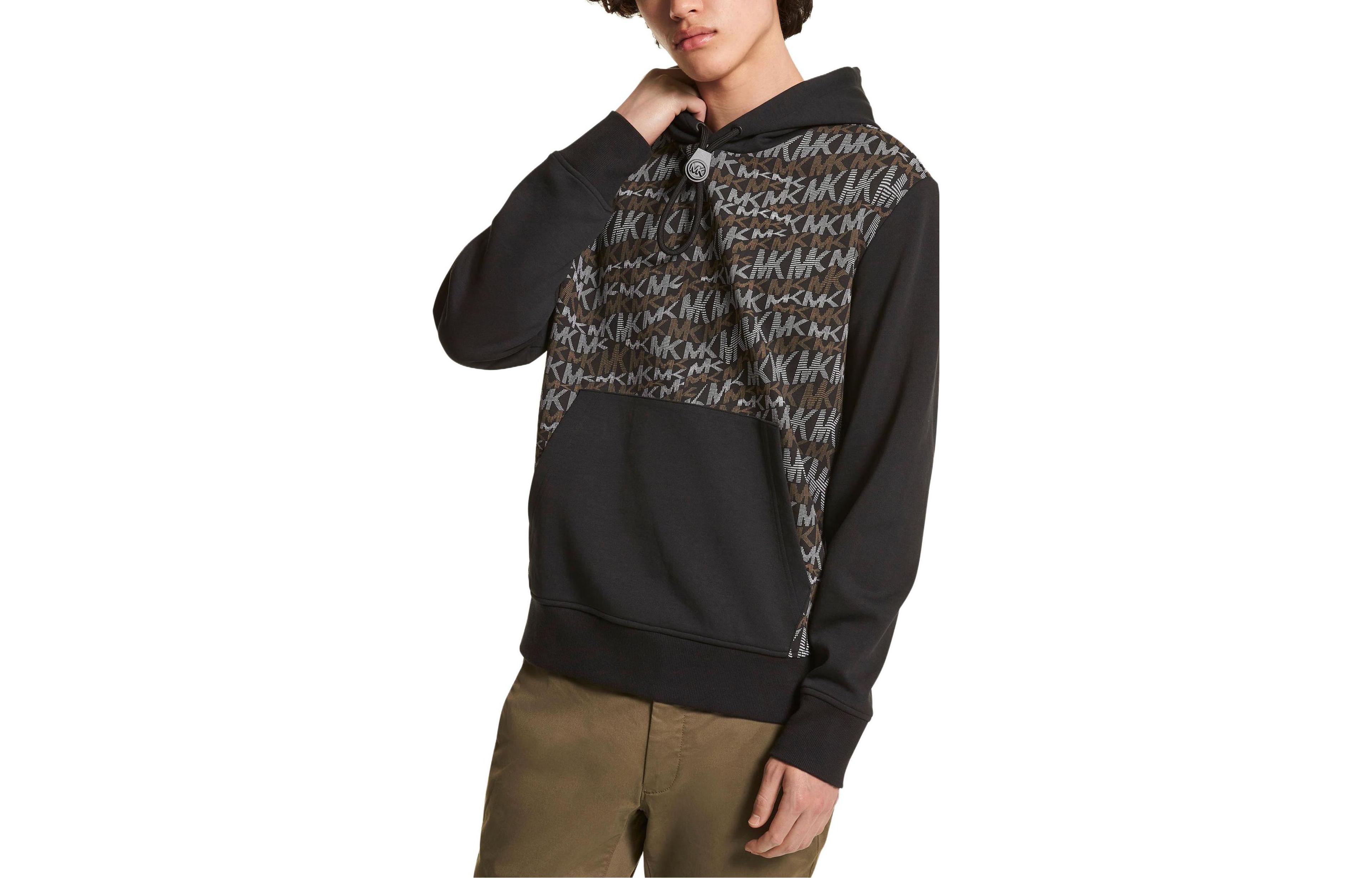 MICHAEL KORS SS23 Logo Print Crewneck Long-Sleeve Sweatshirt Blue CF251CH5MF-401