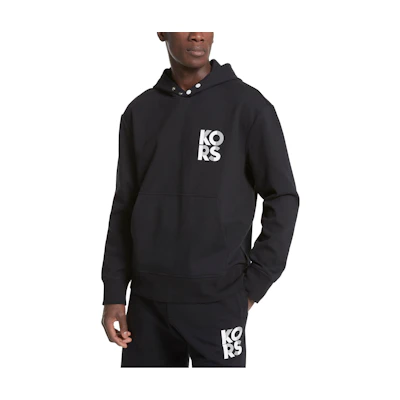 MICHAEL KORS SS23 Logo Print Hoodie Black Casual Wear CF2518T5MF-001