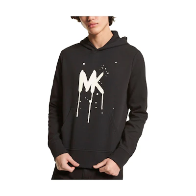 MICHAEL KORS SS23 Logo Print Hoodie Black CS2603M469-001