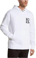 MICHAEL KORS SS23 Logo Print White Hoodie for Men CS351G75MF-100 MICHAEL KORS SS23 Logo Print White Hoodie for Men CS351G75MF-100