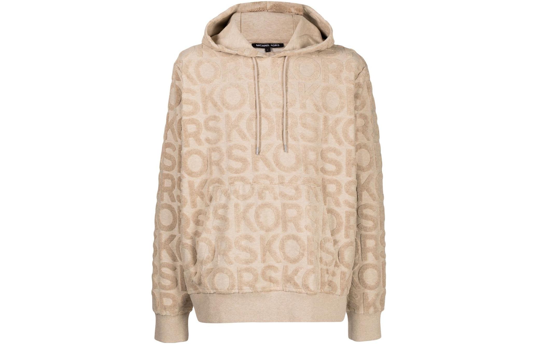 MICHAEL KORS SS23 Navy Blue Logo Embroidered Long-Sleeve Sweatshirt CF2513E6YT-401