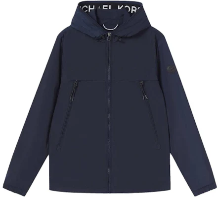 MICHAEL KORS SS23 Navy Letter Print Hoodie Zip Jacket for Men CS3205H67F-401 Buy MICHAEL KORS SS23 Navy Letter Print Hoodie Zip Jacket for Men CS3205H67F-401