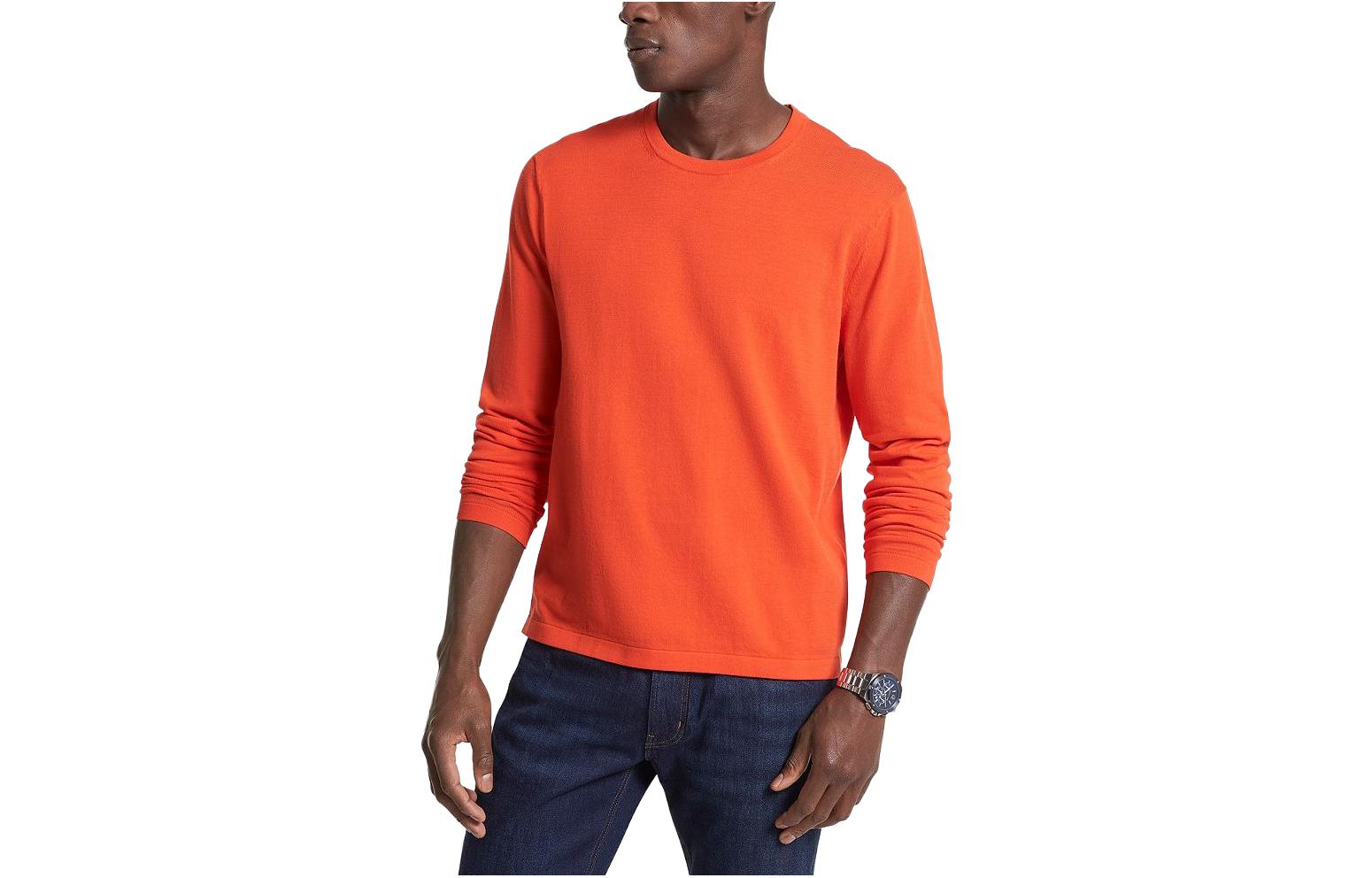 MICHAEL KORS SS23 Red Pullover Crewneck Sweatshirt for Men CS36080FE5-2998