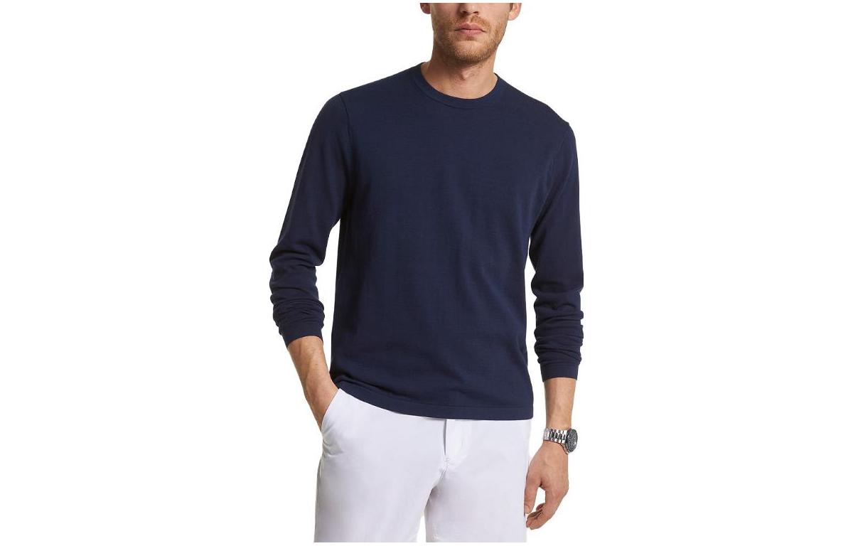 MICHAEL KORS SS23 Solid Pocket Shirt Jacket for Men Purple Red CF1402334D-604