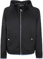 MICHAEL KORS SS24 Black Solid Zip-Up Hoodie Jacket CS451V44GE-001 MICHAEL KORS SS24 Black Solid Zip-Up Hoodie Jacket CS451V44GE-001