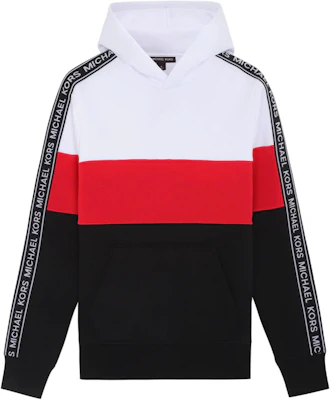 迈克高仕 SS24 拼色字母印花连帽衫 黑色 OS250SL46F-633 Buy 迈克高仕 SS24 拼色字母印花连帽衫 黑色 OS250SL46F-633