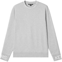 MICHAEL KORS SS24 Logo Trim Crewneck Pullover Sweatshirt Men’s Grey OT450595MF-030 MICHAEL KORS SS24 Logo Trim Crewneck Pullover Sweatshirt Men’s Grey OT450595MF-030