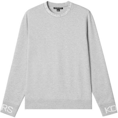 MICHAEL KORS SS24 Logo Trim Crewneck Pullover Sweatshirt Pria Abu-Abu OT450595MF-030 Buy MICHAEL KORS SS24 Logo Trim Crewneck Pullover Sweatshirt Pria Abu-Abu OT450595MF-030