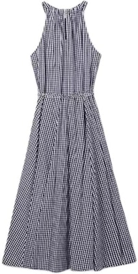 迈克高仕 SS24 女士海军蓝格纹无袖中长连衣裙 JT482I5ET3-482 Lookbook 迈克高仕 SS24 女士海军蓝格纹无袖中长连衣裙 JT482I5ET3-482