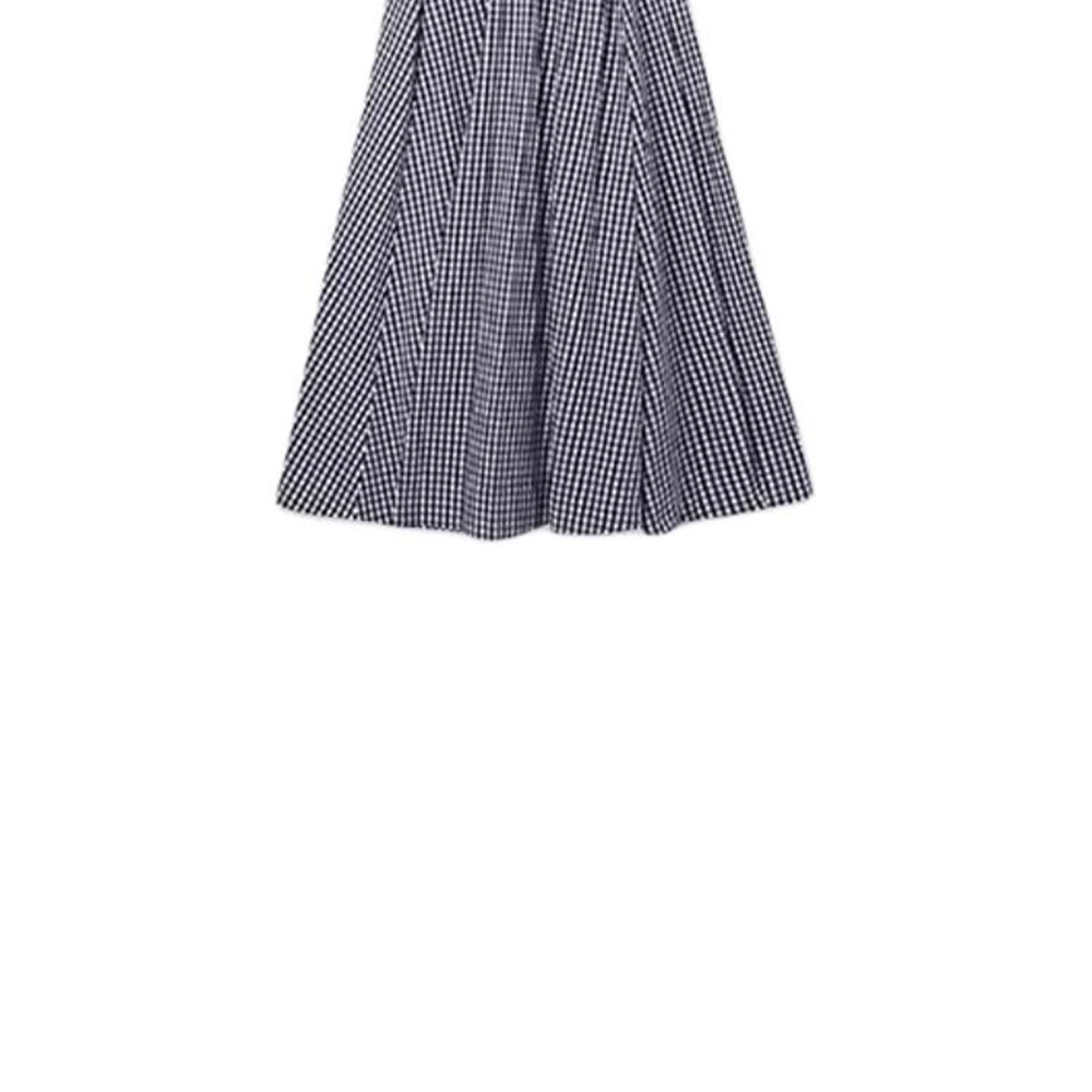 Details for 迈克高仕 SS24 女士海军蓝格纹无袖中长连衣裙 JT482I5ET3-482