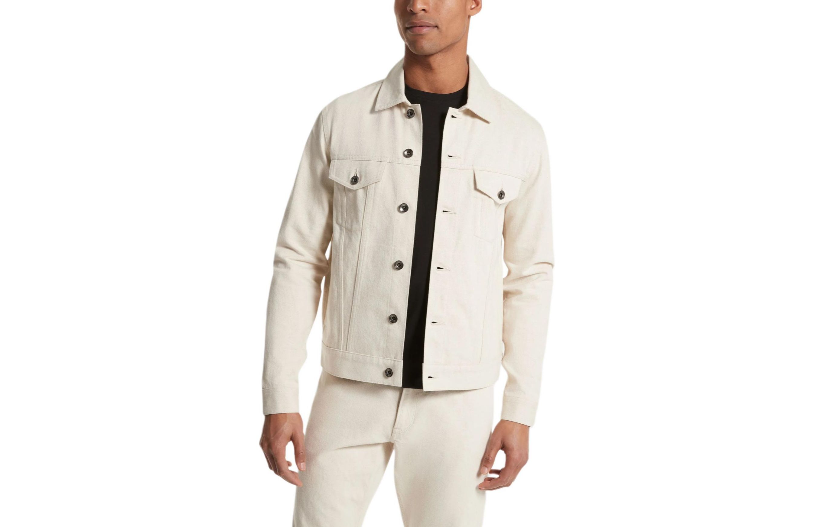 MICHAEL KORS SS24 Solid Light Gray Single-Breasted Jacket Men’s Long Sleeve CT4408JEMW-LIGHTGREY