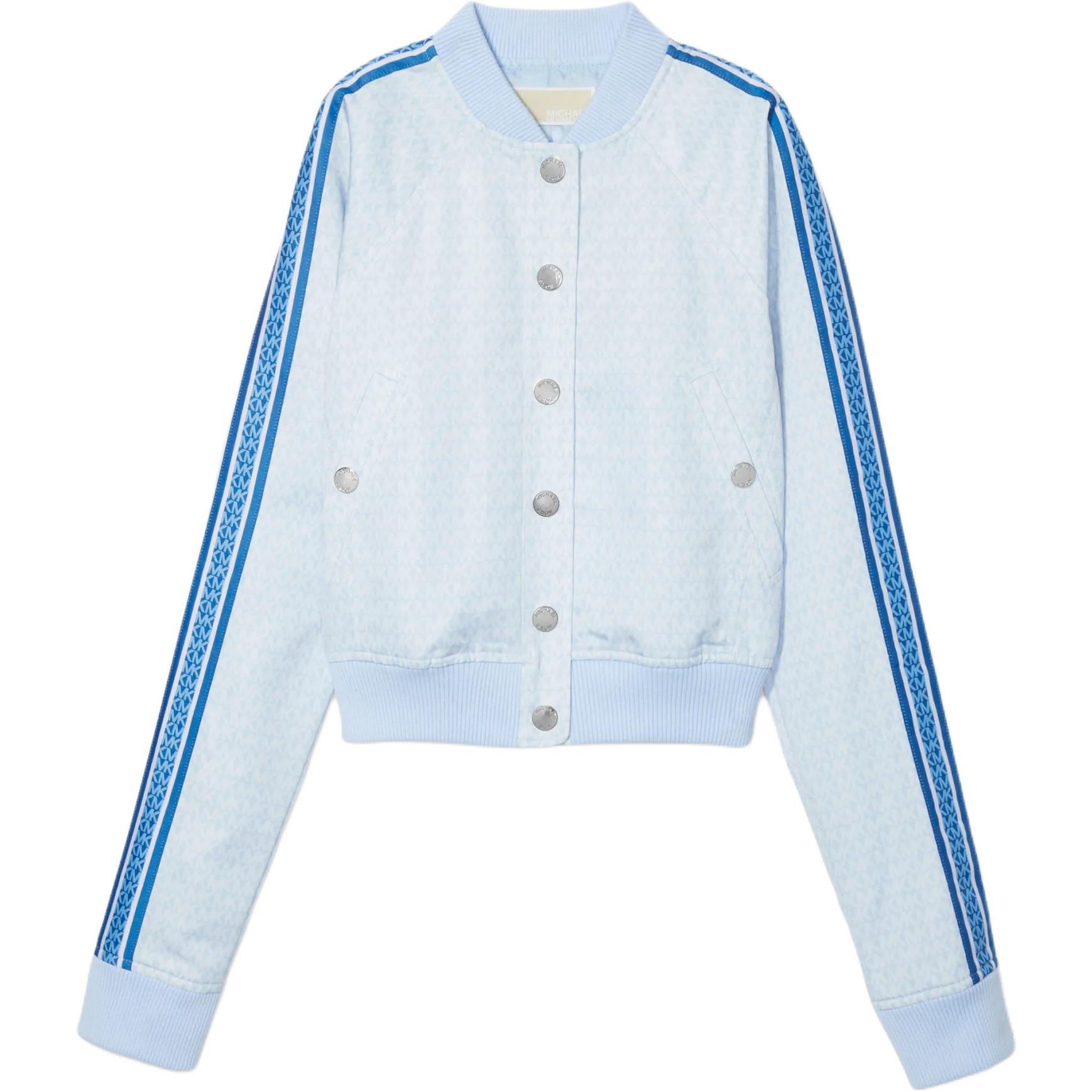 MICHAEL KORS Striped Crewneck Long Sleeve Sweatshirt Pink Mens CR460ATBGS-663