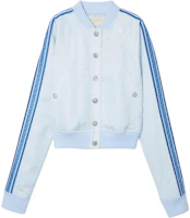 MICHAEL KORS SS24 Striped Logo Long-Sleeve Jacket Men’s Light Blue JU2206L6EZ487 MICHAEL KORS SS24 Striped Logo Long-Sleeve Jacket Men’s Light Blue JU2206L6EZ487