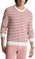 MICHAEL KORS Striped Crewneck Long Sleeve Sweatshirt Pink Mens CR460ATBGS-663 MICHAEL KORS Striped Crewneck Long Sleeve Sweatshirt Pink Mens CR460ATBGS-663