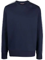 MICHAEL KORS Striped Crewneck Pullover Sweatshirt Blue CU150F85MF401 MICHAEL KORS Striped Crewneck Pullover Sweatshirt Blue CU150F85MF401
